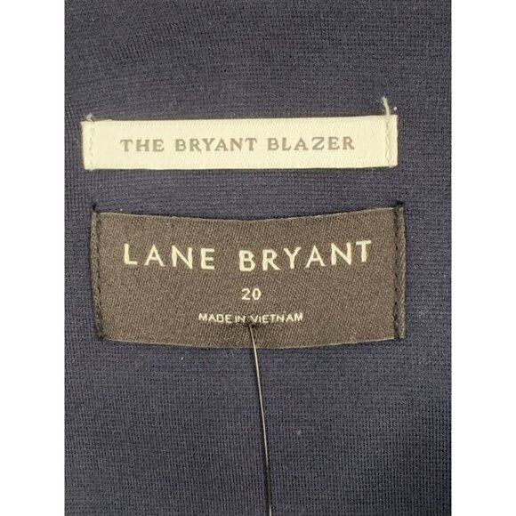 Lane Bryant Navy Blue Collarless Bryant Blazer Size 20 Goldcrest Buttons RS10276 - Picture 7 of 13